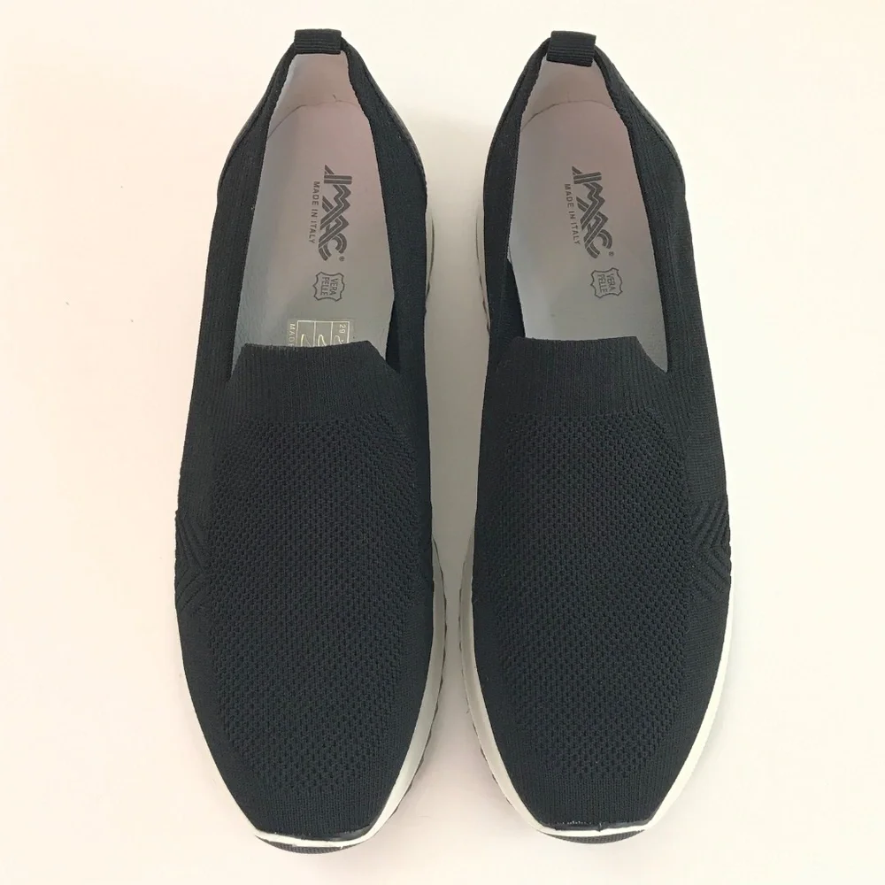IMAC Knit Slip On Platform Sneakers Made In Italy Women’s Size 9.5